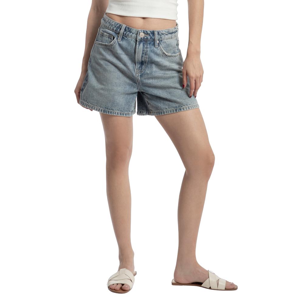 Foto 2 pulgar | Short Loose Mom Mujer Balam Bl6924 Azul