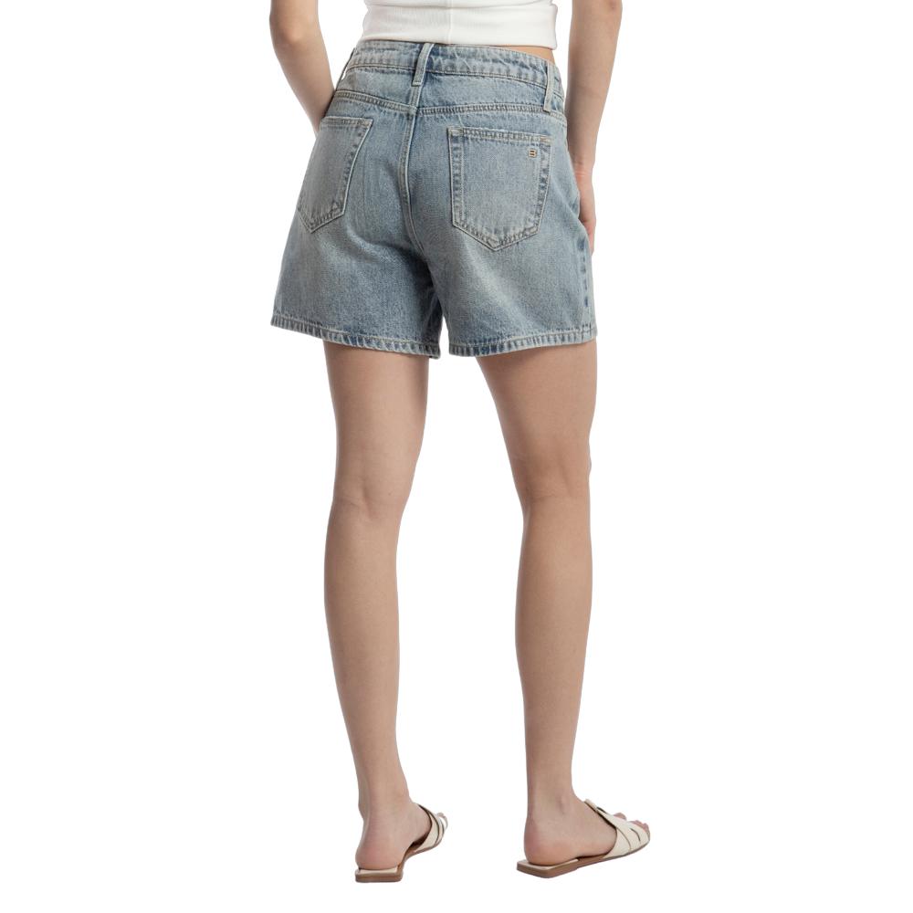 Foto 3 pulgar | Short Loose Mom Mujer Balam Bl6924 Azul