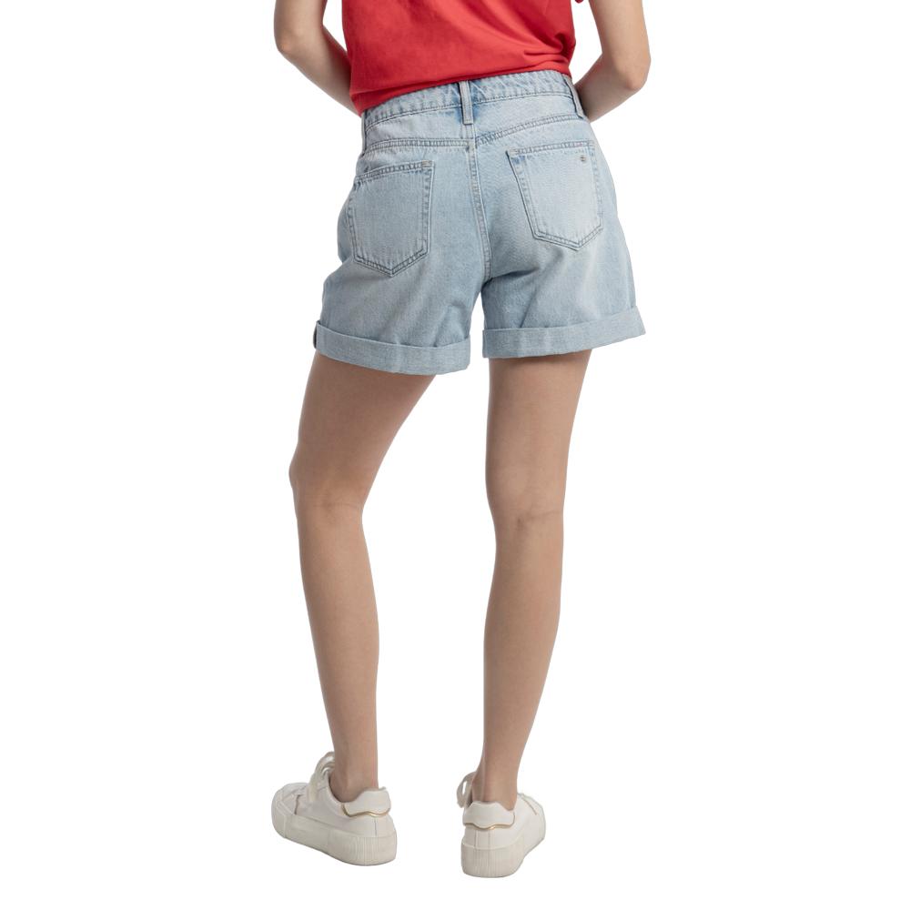 Foto 3 pulgar | Short Loose Mom Mujer Balam Bl6928 Azul