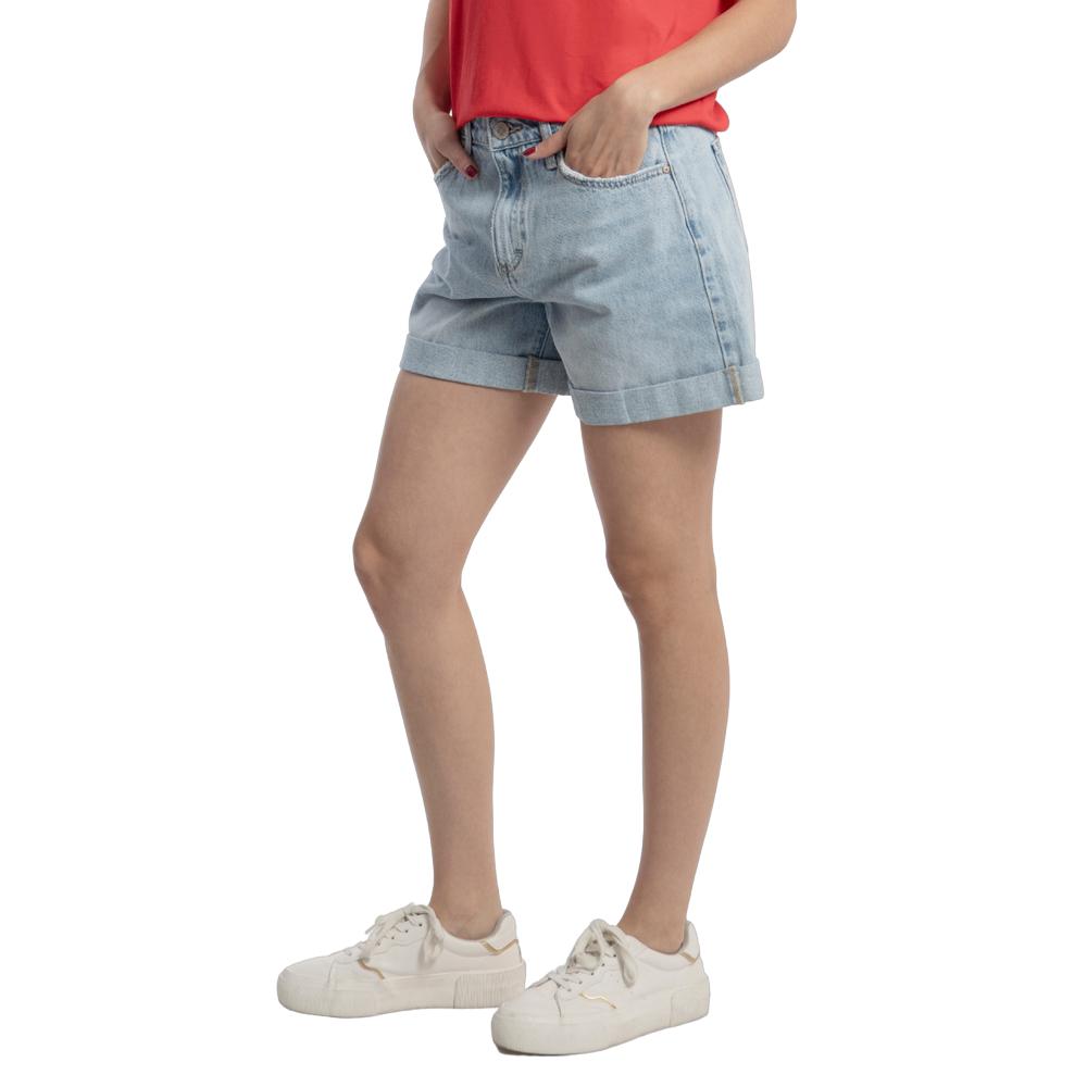 Foto 4 pulgar | Short Loose Mom Mujer Balam Bl6928 Azul