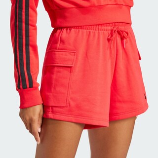 Foto 8 | Shorts Essentials Small Logo French Terry Cargo Adidas Rojo Mujer