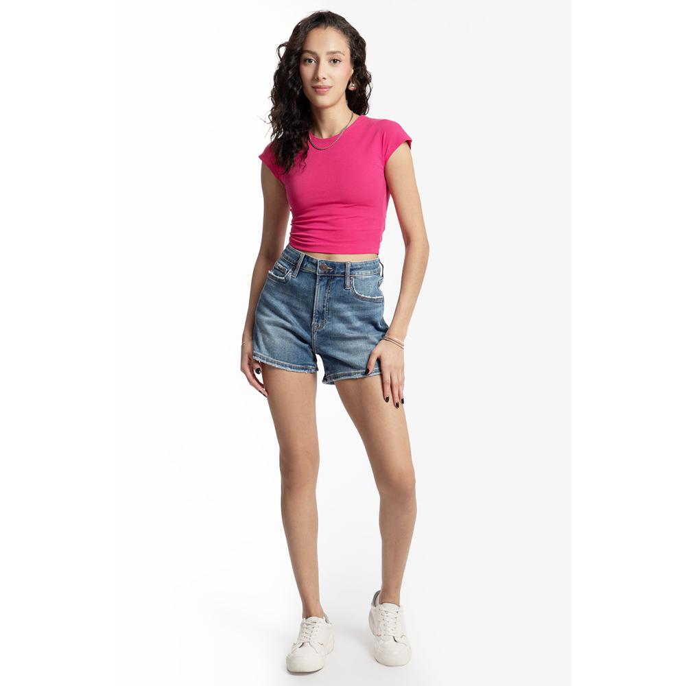 Mom Short /juvenil, 6903 (mezclilla Tono Medio) Azul