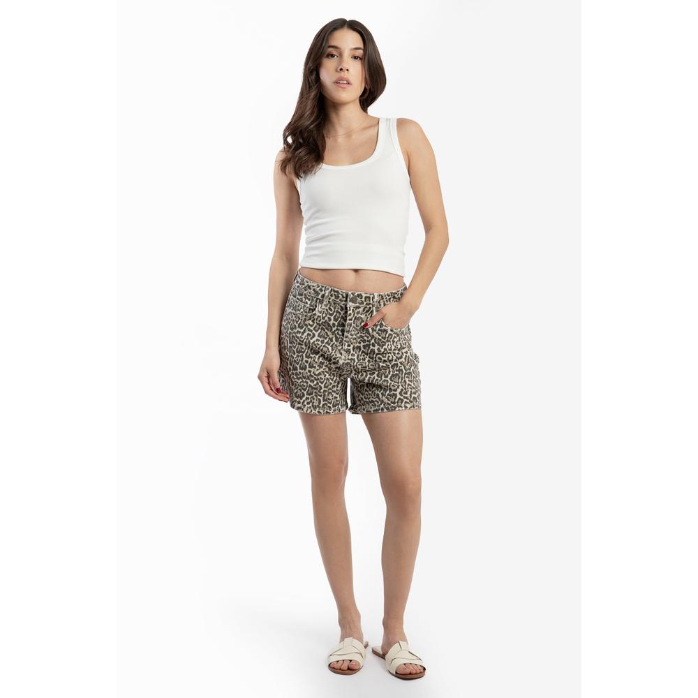 Loose Mom Short Animal Print /juvenil, 6922 (animal Print) Cafe