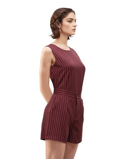 Foto 2 | Conjunto Casual Short Y Blusa Sin Mangas Color Vino