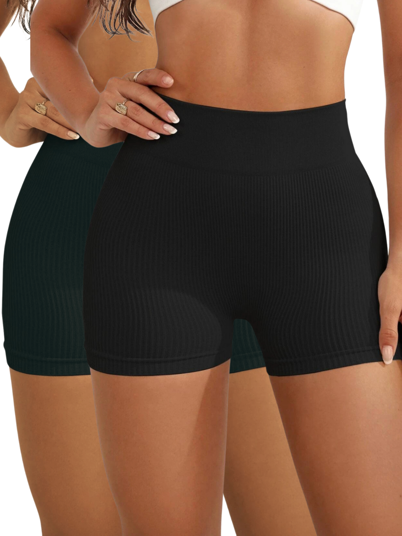 Foto 1 | Set De 2 Biker Short Mujer Unitalla Shores Deportivos Sh-045-px2 Variedad De Colores Dama Chores Gym