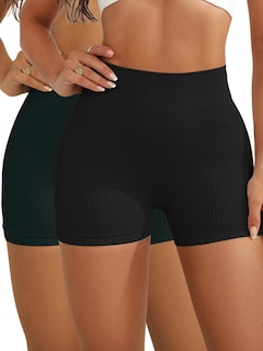 Foto 1 | Set De 2 Biker Short Mujer Unitalla Shores Deportivos Sh-045-px2 Variedad De Colores Dama Chores Gym