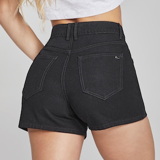 Foto 4 | Short Mezclilla Mujer Cintura Alta 0001ngro