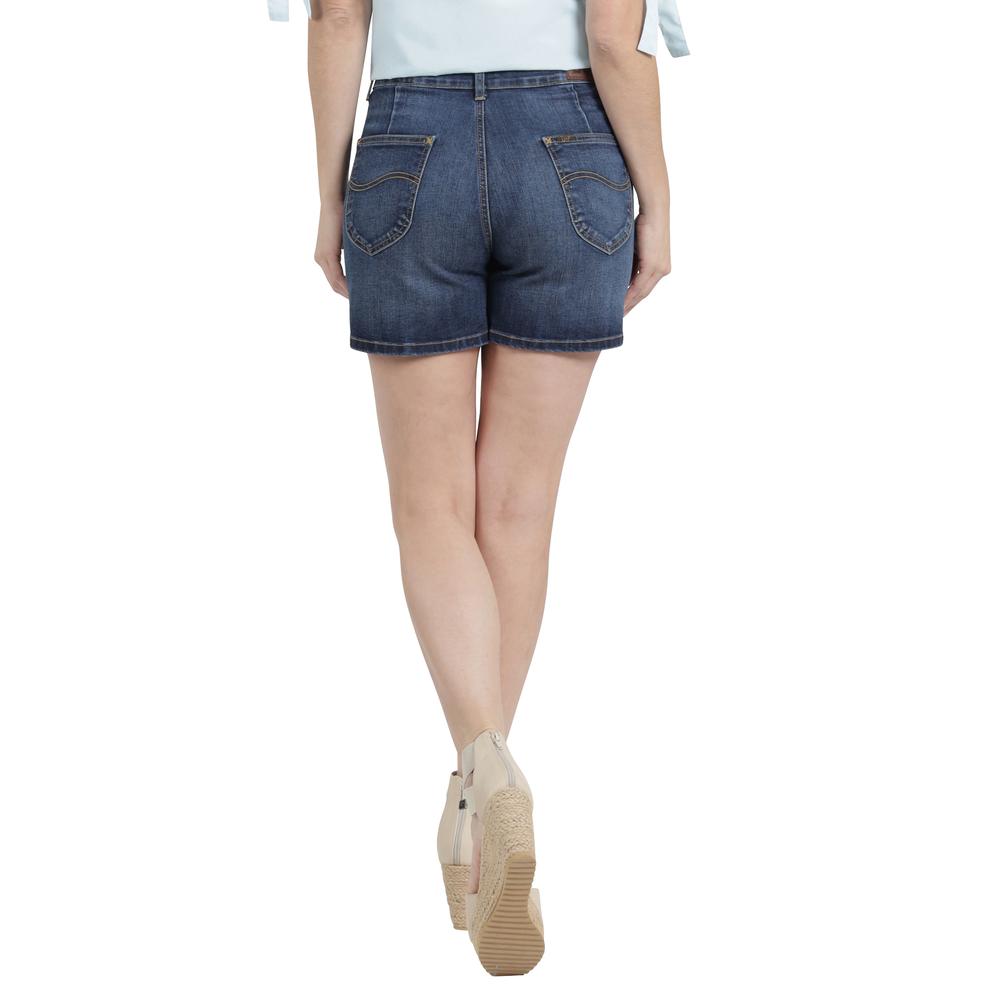 Foto 4 pulgar | Short Lee Mujer Quality Genuine Slim Fit 352 Azul
