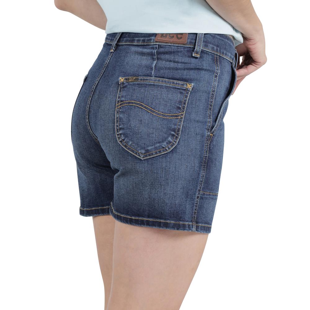 Foto 6 pulgar | Short Lee Mujer Quality Genuine Slim Fit 352 Azul