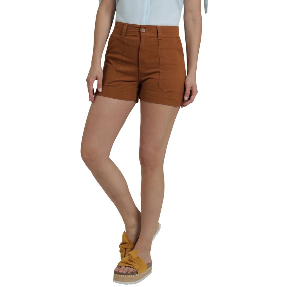 Short Lee Mujer Quality Genuine Slim Fit 354 Cafe
