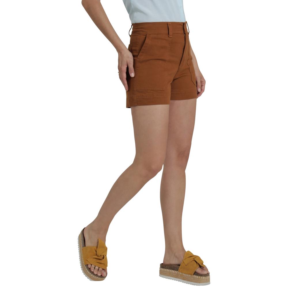 Foto 3 pulgar | Short Lee Mujer Quality Genuine Slim Fit 354 Cafe