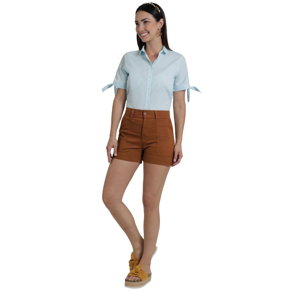 Foto 5 pulgar | Short Lee Mujer Quality Genuine Slim Fit 354 Cafe