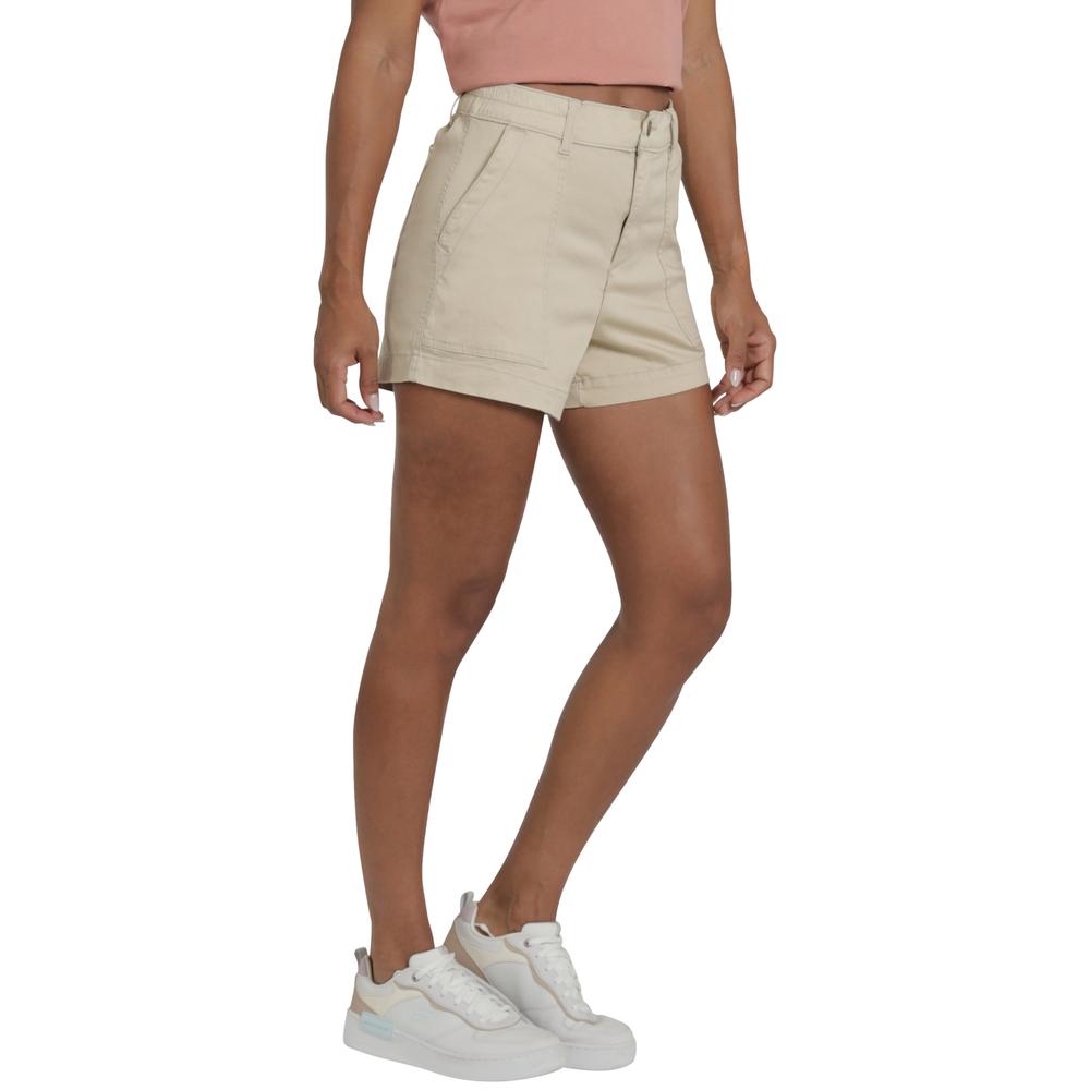 Foto 3 pulgar | Short Lee Mujer Quality Genuine Slim Fit 266 Amarillo