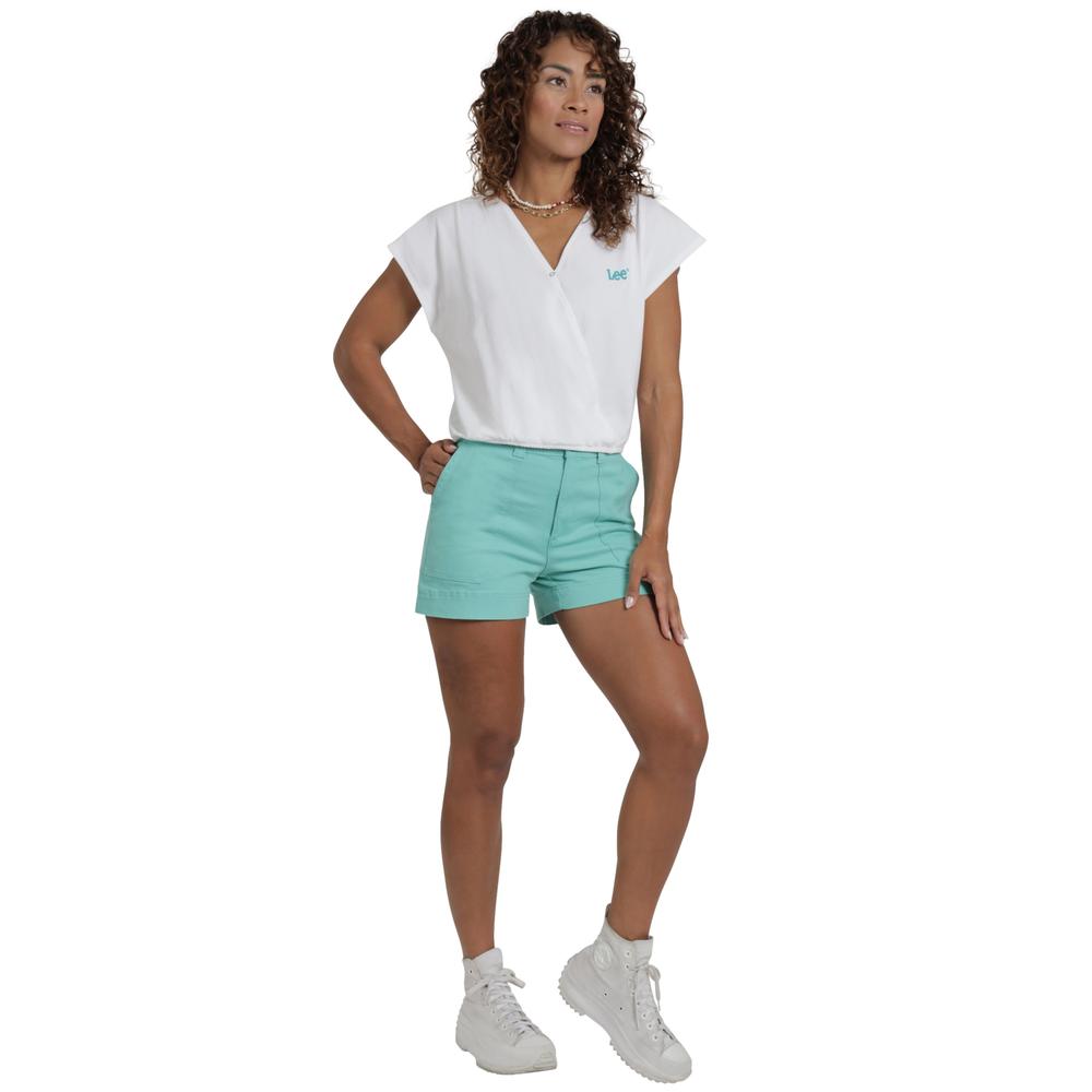 Foto 5 pulgar | Short Lee Mujer Quality Genuine Slim Fit 267 Verde
