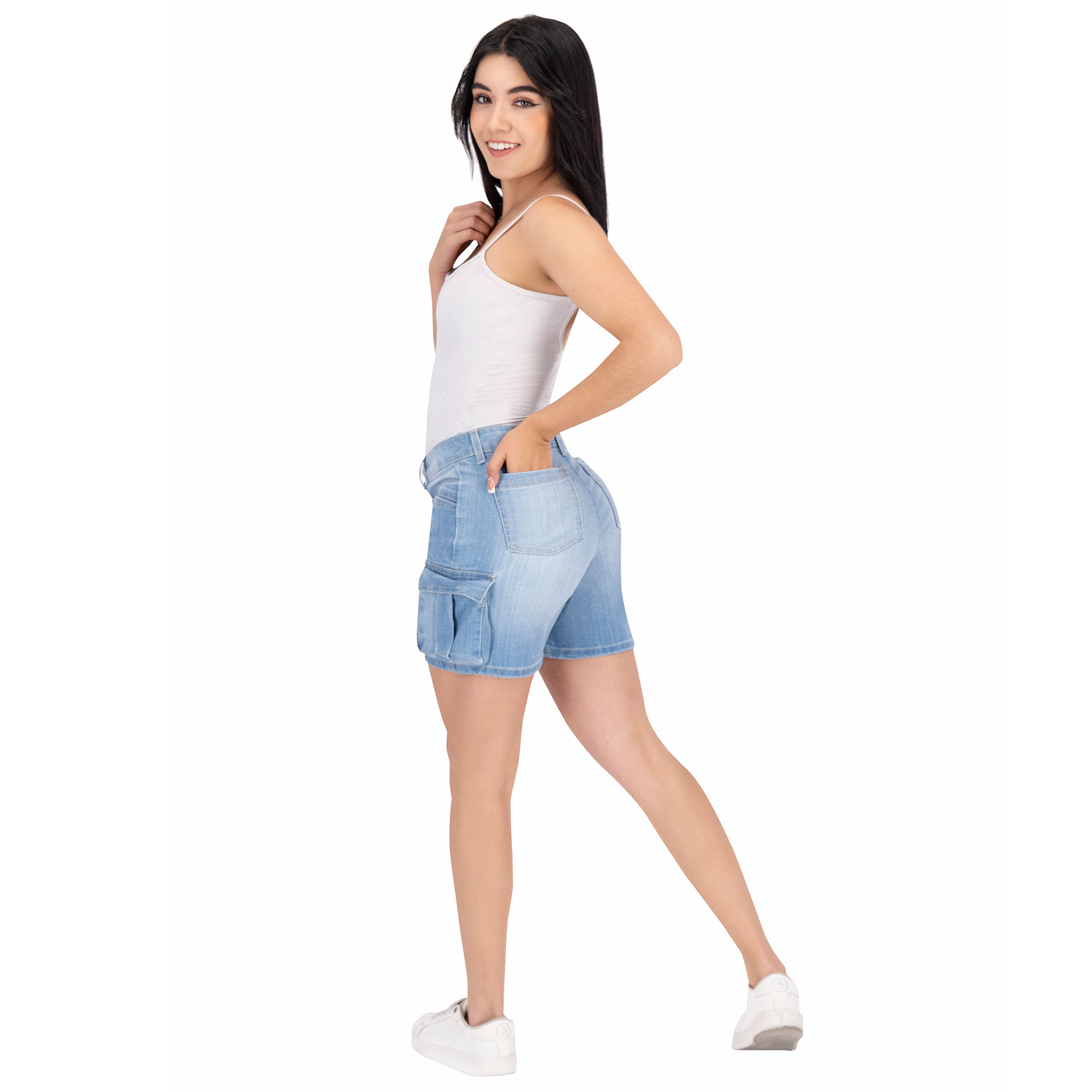 Foto 5 pulgar | Short Mezclilla Britos Jeans Mujer Casual Azul 025553