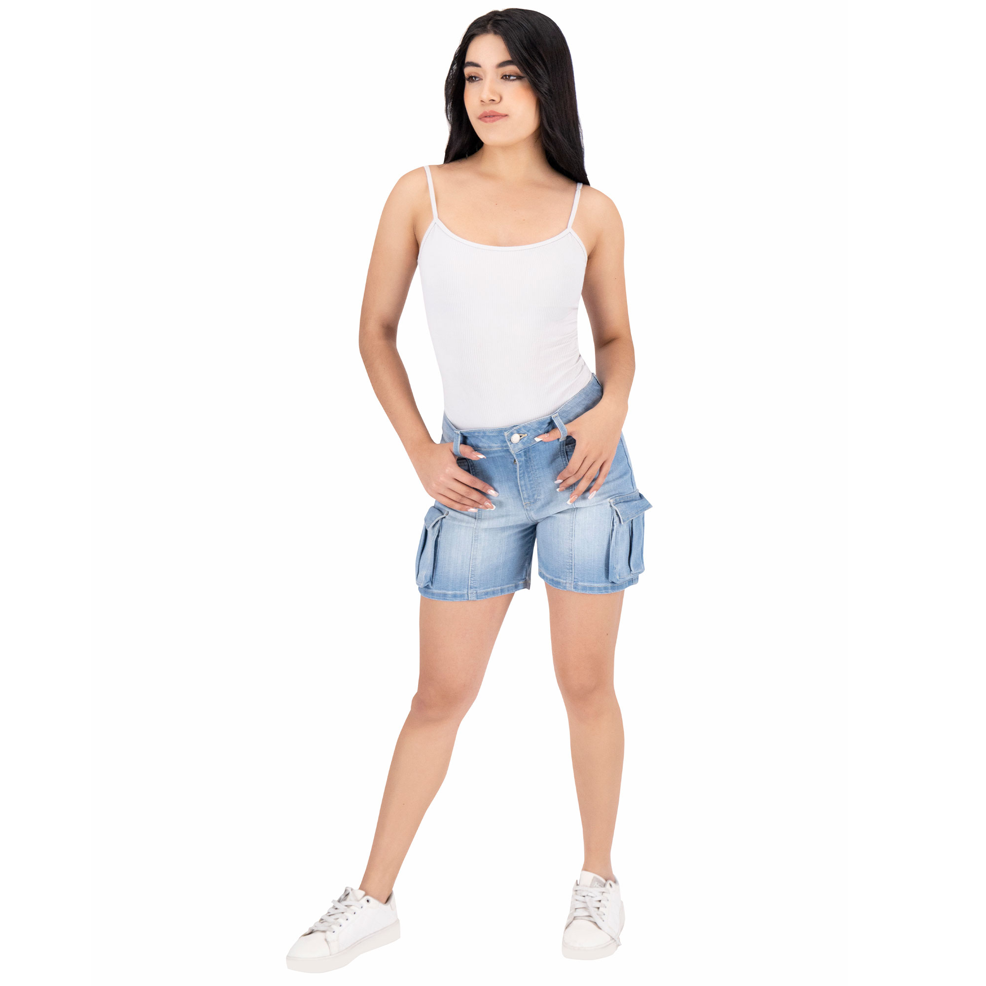 Foto 8 pulgar | Short Mezclilla Britos Jeans Mujer Casual Azul 025553