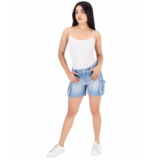 Foto 7 | Short Mezclilla Britos Jeans Mujer Casual Azul 025553