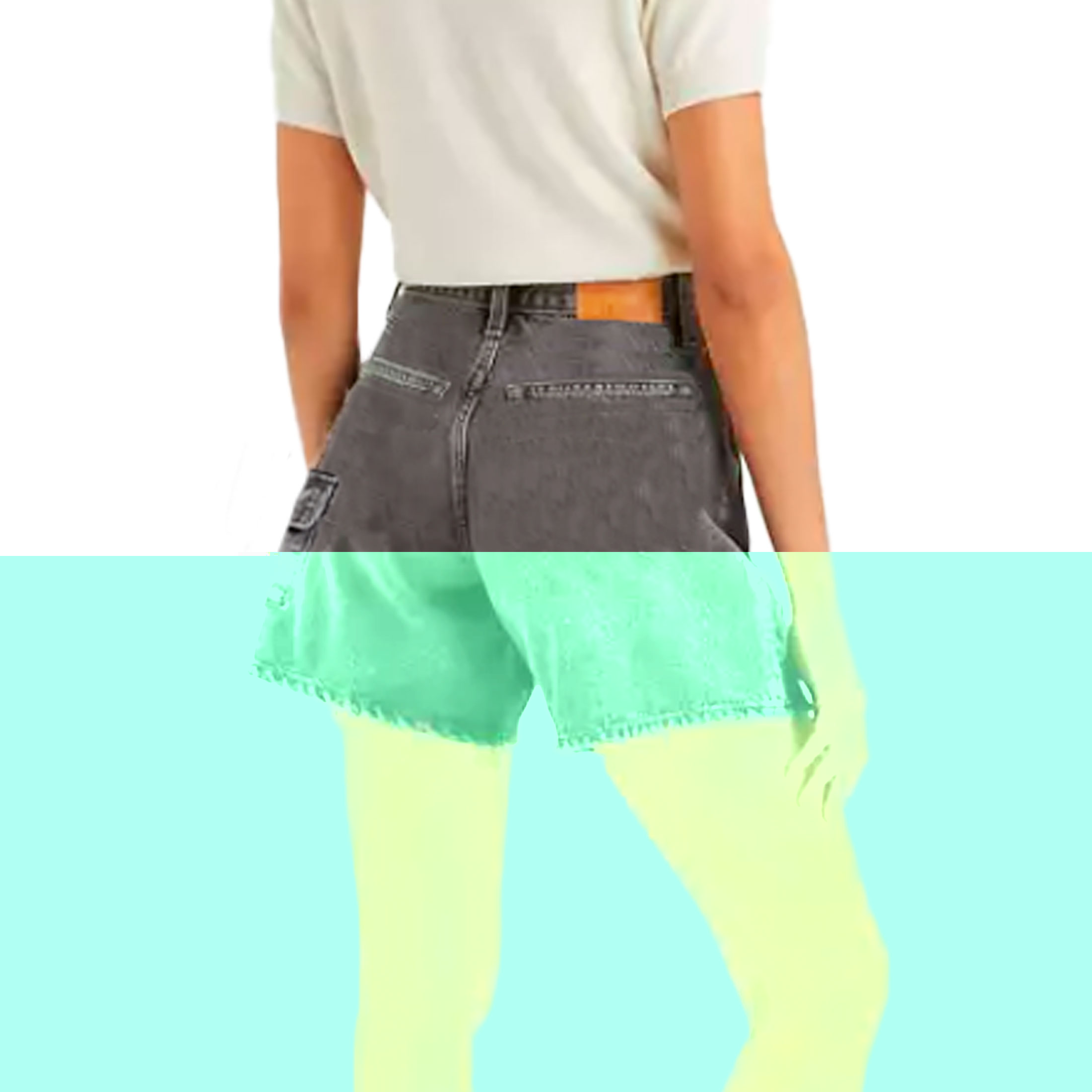 Foto 2 | Short Britos Jeans Mujer Mezclilla Gris 025539