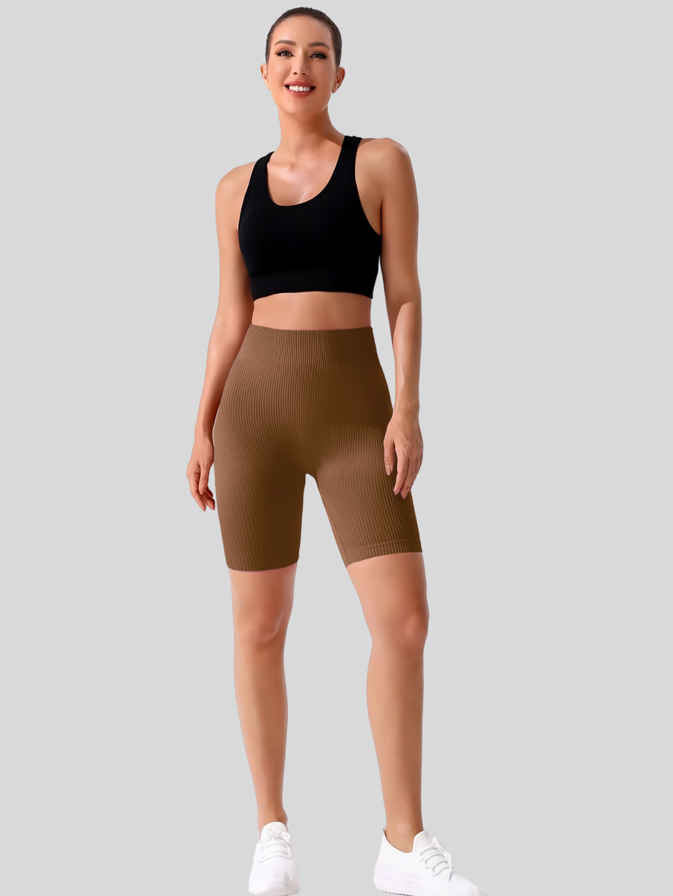 Foto 3 pulgar | Set 2 Shorts Biker para Mujer Deportivos Sh-041-px2