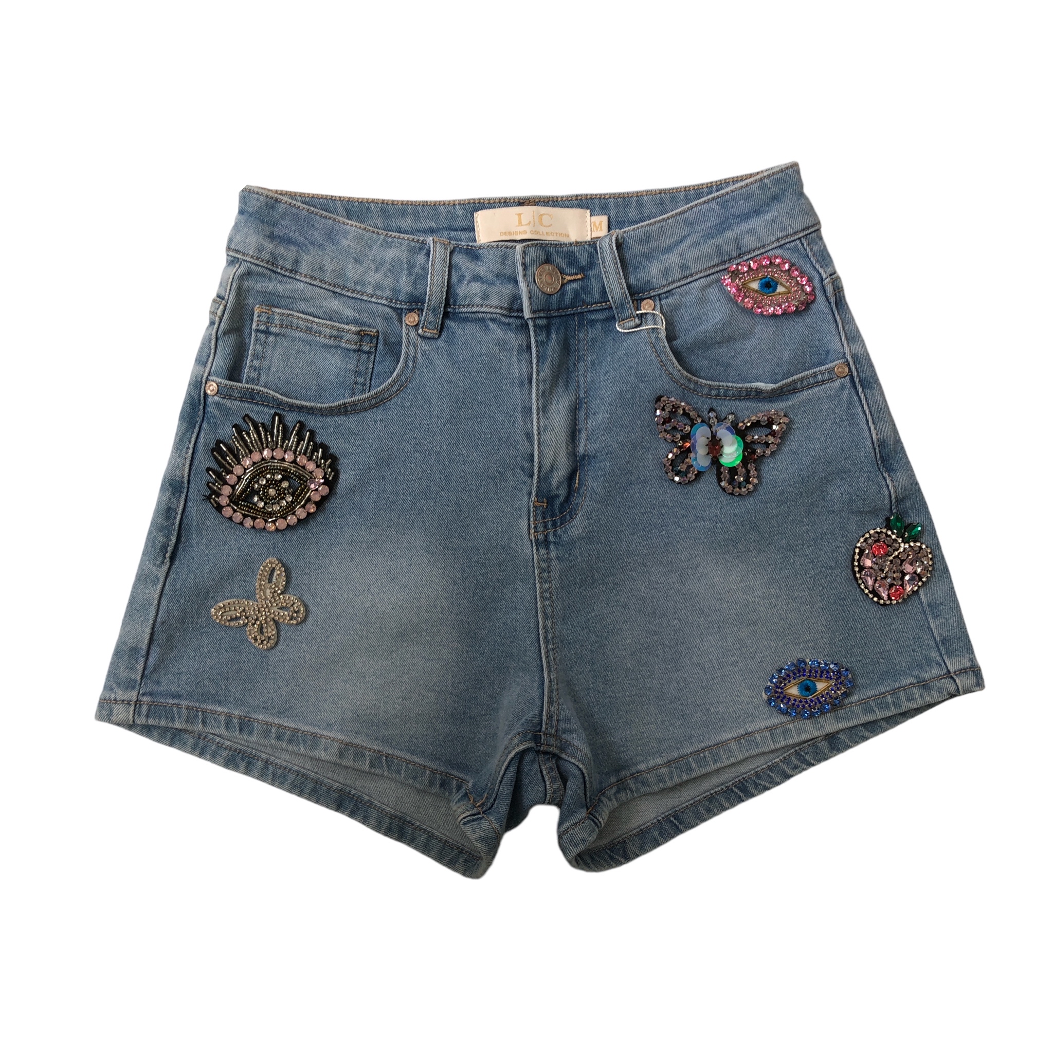 Short Con Figuras Pedrería Lc