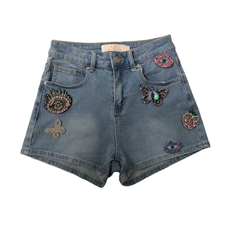 Foto 1 | Short Con Figuras Pedrería Lc