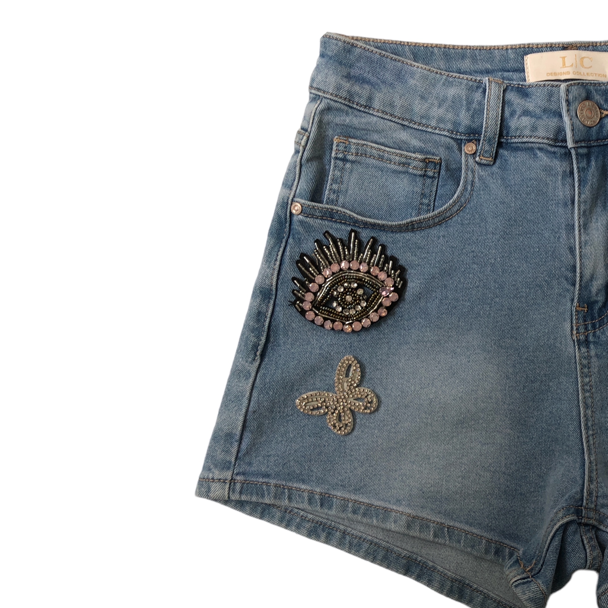 Foto 5 | Short Con Figuras Pedrería Lc
