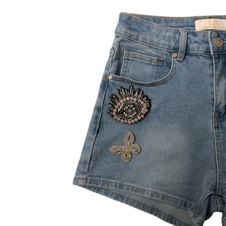 Foto 5 | Short Con Figuras Pedrería Lc