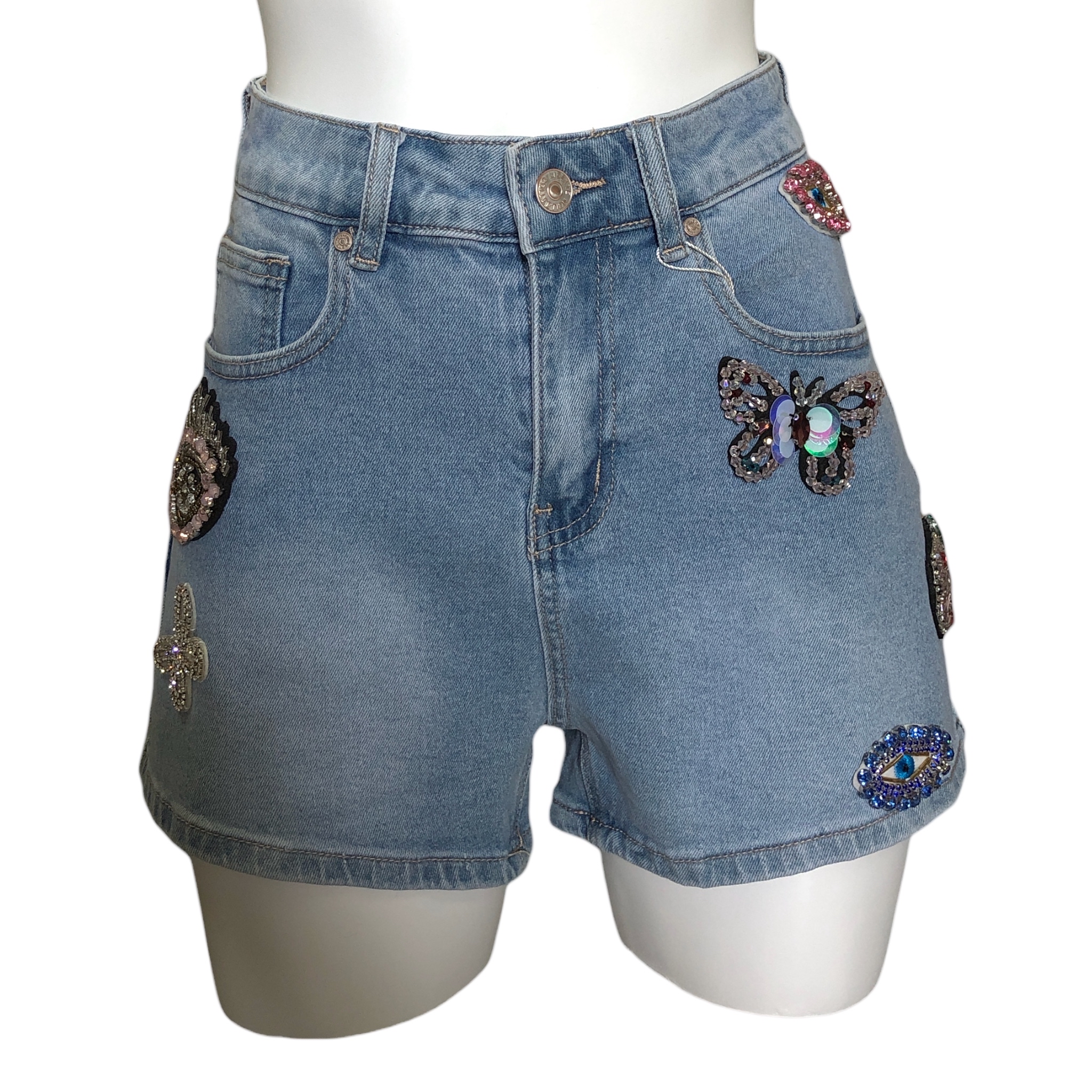 Foto 6 | Short Con Figuras Pedrería Lc