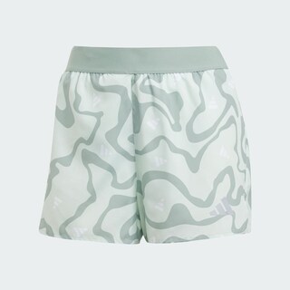 Foto 3 | Shorts Run It Brand Love Adidas Verde Mujer