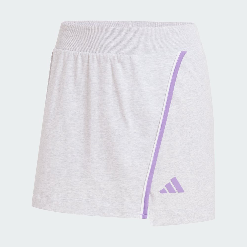 Foto 4 pulgar | Falda Essentials Adidas Gris Mujer