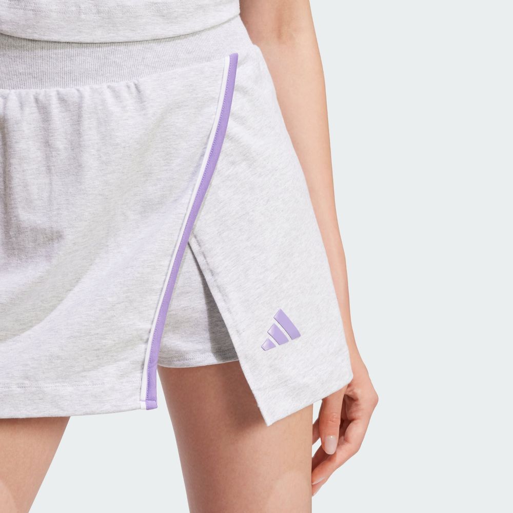 Foto 7 pulgar | Falda Essentials Adidas Gris Mujer