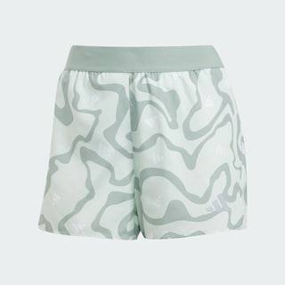 Foto 3 | Shorts Run It Brand Love Adidas Verde Mujer