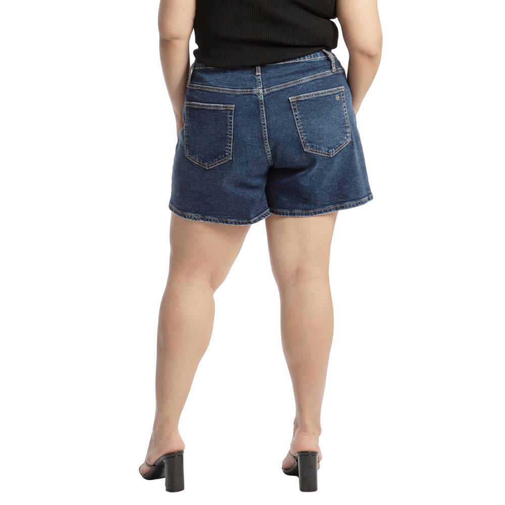 Foto 3 pulgar | Short Loose Mom Curvy Balam Bl6941 Azul Oscuro