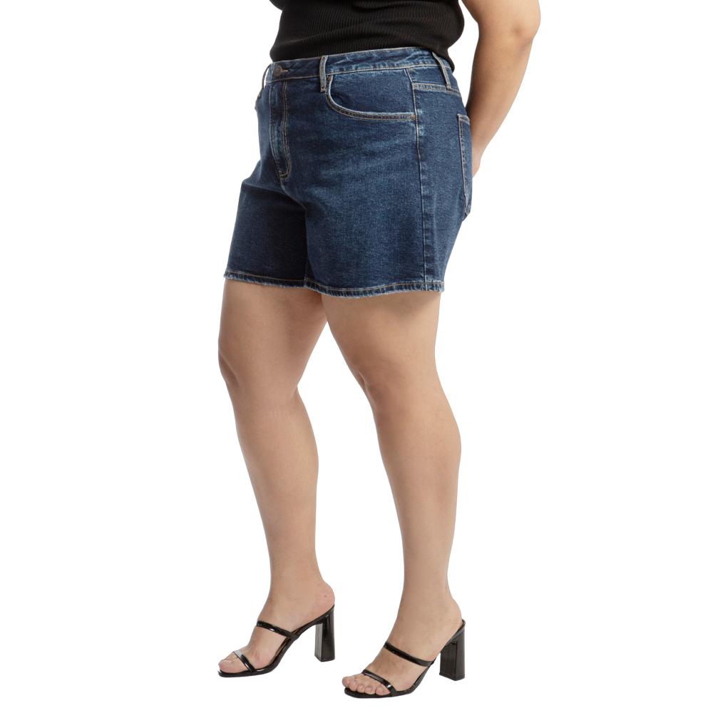 Foto 4 pulgar | Short Loose Mom Curvy Balam Bl6941 Azul Oscuro