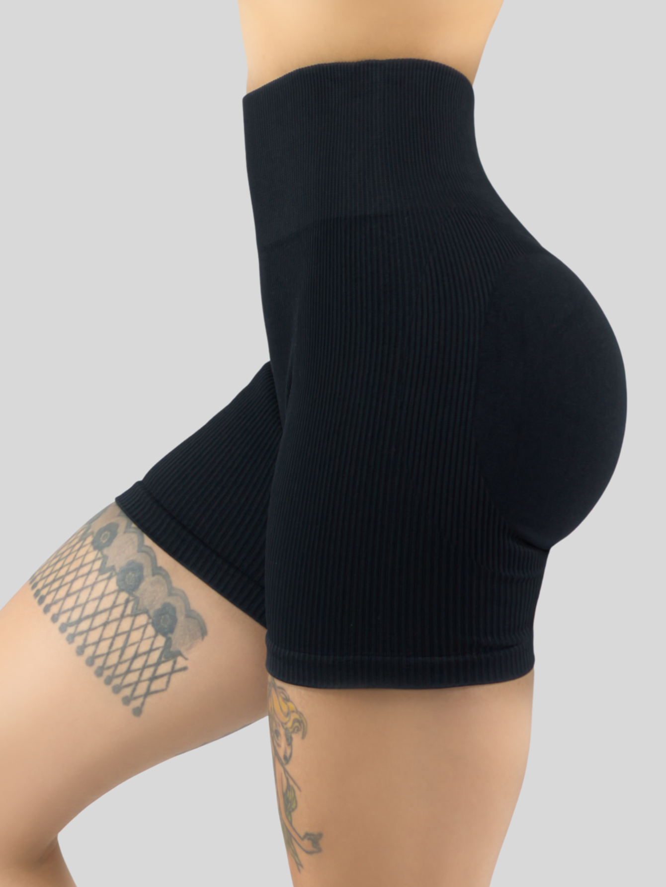 Foto 6 pulgar | Short Mujer Shores Deportivo Casual Sh-045 Negro Chort Push Up