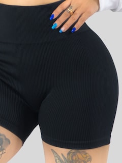 Foto 7 | Short Mujer Shores Deportivo Casual Sh-045 Negro Chort Push Up
