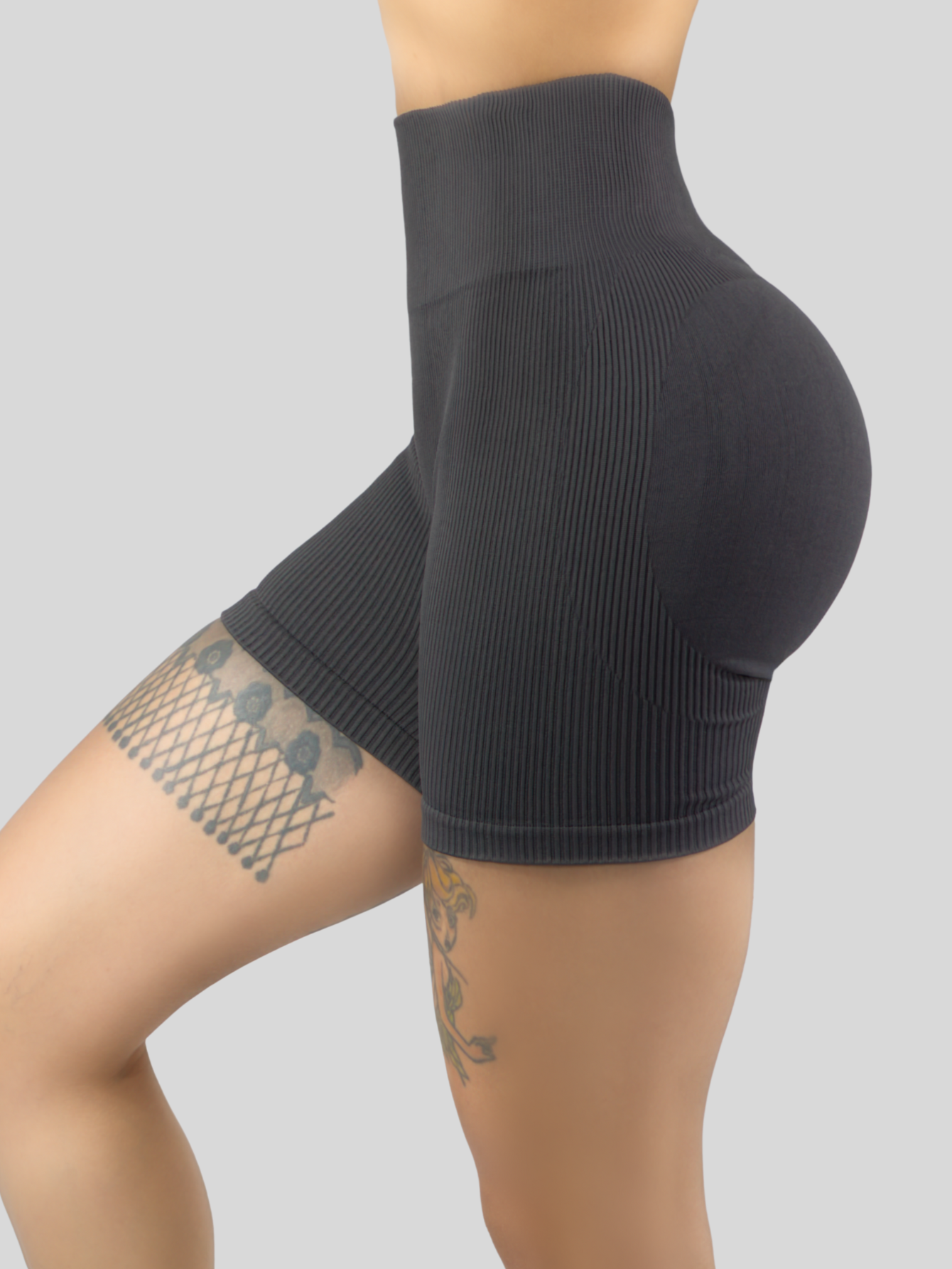 Foto 6 pulgar | Short Mujer Shores Deportivo Casual Sh-045 Gris Chort Push Up