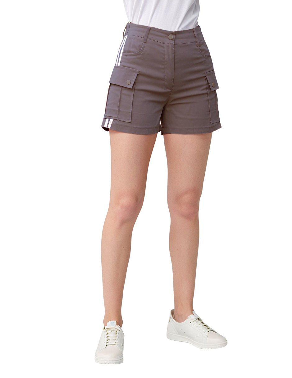 Foto 2 pulgar | Short Casual Modelo Cargo De Gabardina