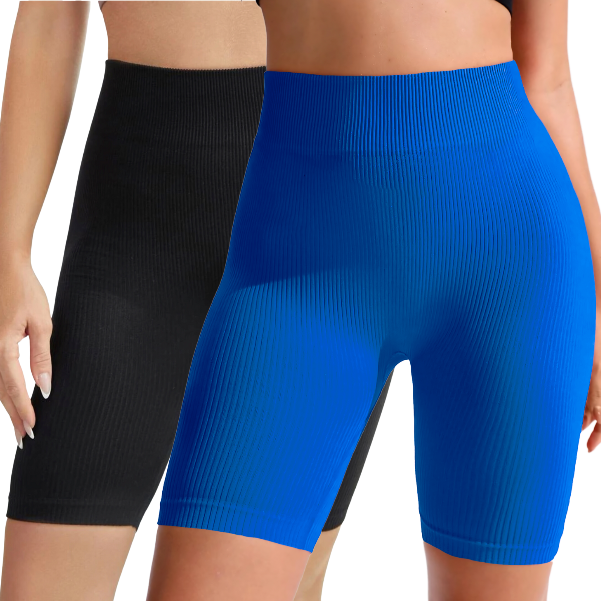 Foto 2 pulgar | Set De 2 Short Biker Mujer Shores Deportivos Sh-041-px2 Variedad De Colores Dama Chort Gym