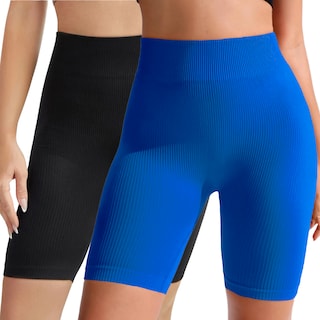 Foto 1 | Set De 2 Short Biker Mujer Shores Deportivos Sh-041-px2 Variedad De Colores Dama Chort Gym