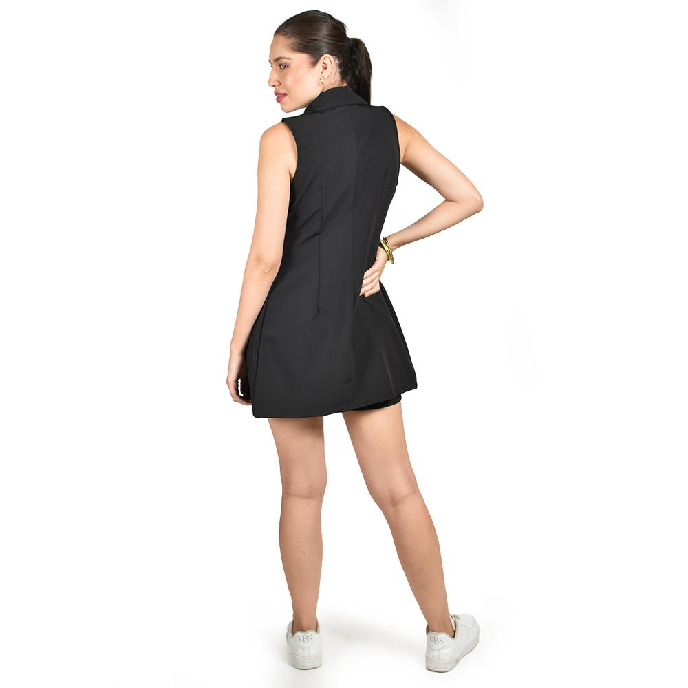 Foto 4 pulgar | Set De Short Y Chaleco De Vestir Roman Fashion / Juvenil, 2213 (negro) Negro