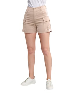 Foto 1 | Short Casual Modelo Cargo De Gabardina