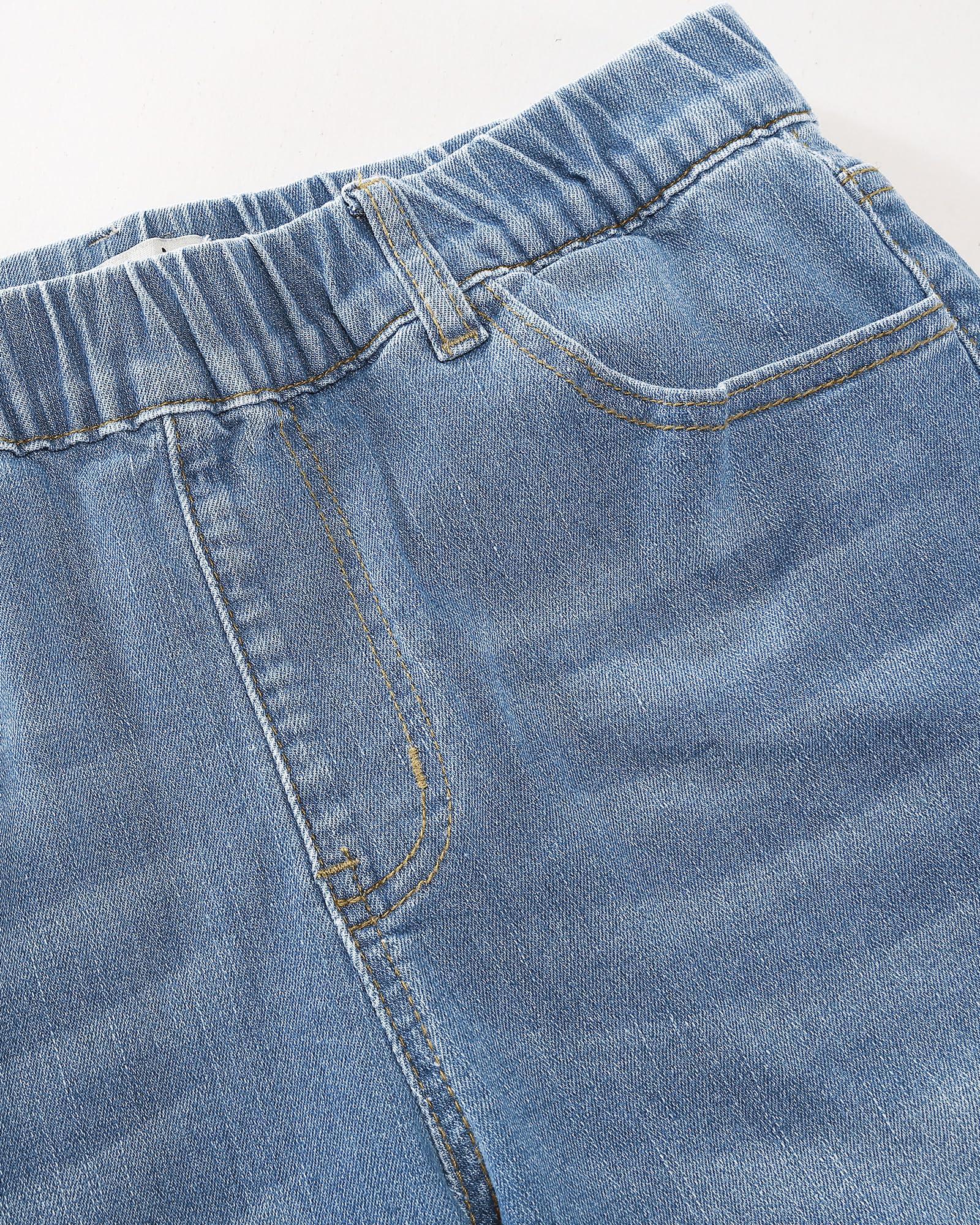Foto 5 pulgar | Pantalones Cortos Luvamia, Vaqueros Elásticos Para Mujer, Talla L 12-14 - Venta Internacional.