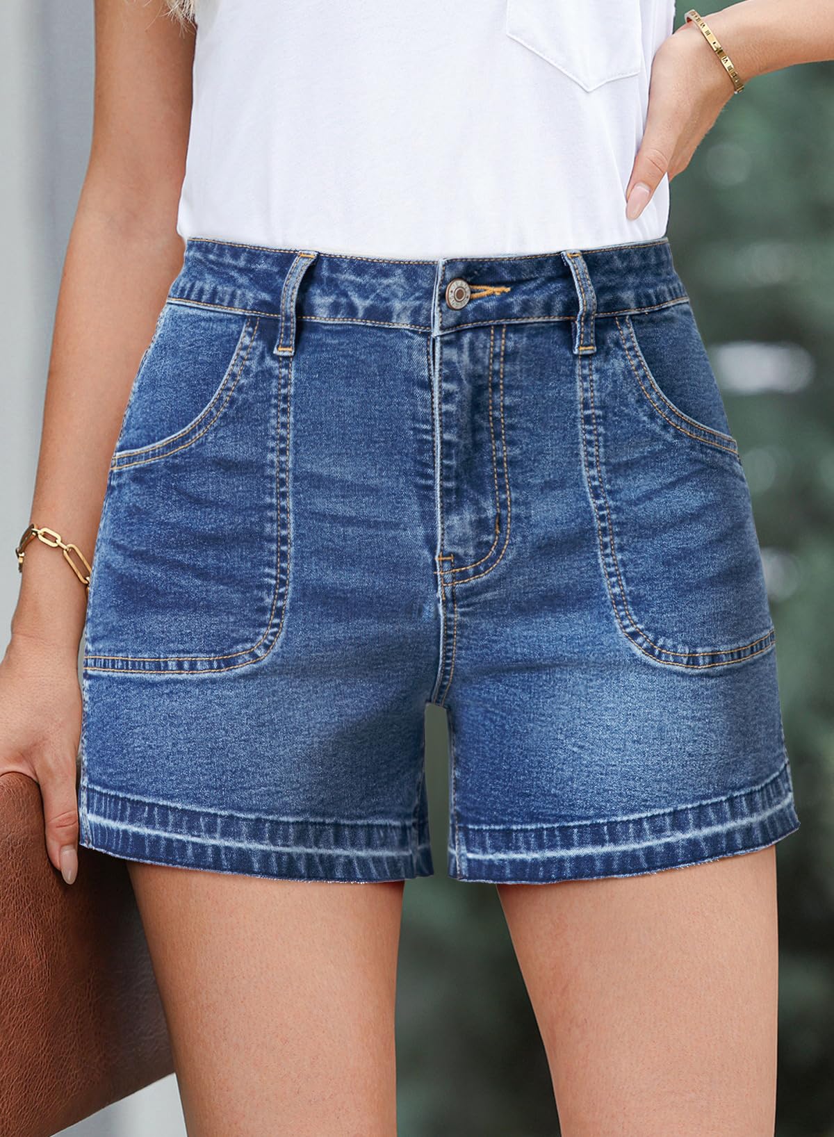 Foto 3 pulgar | Pantalones Cortos Vaqueros Dokotoo Ashleigh Blue 100 Para Mujer - Venta Internacional.