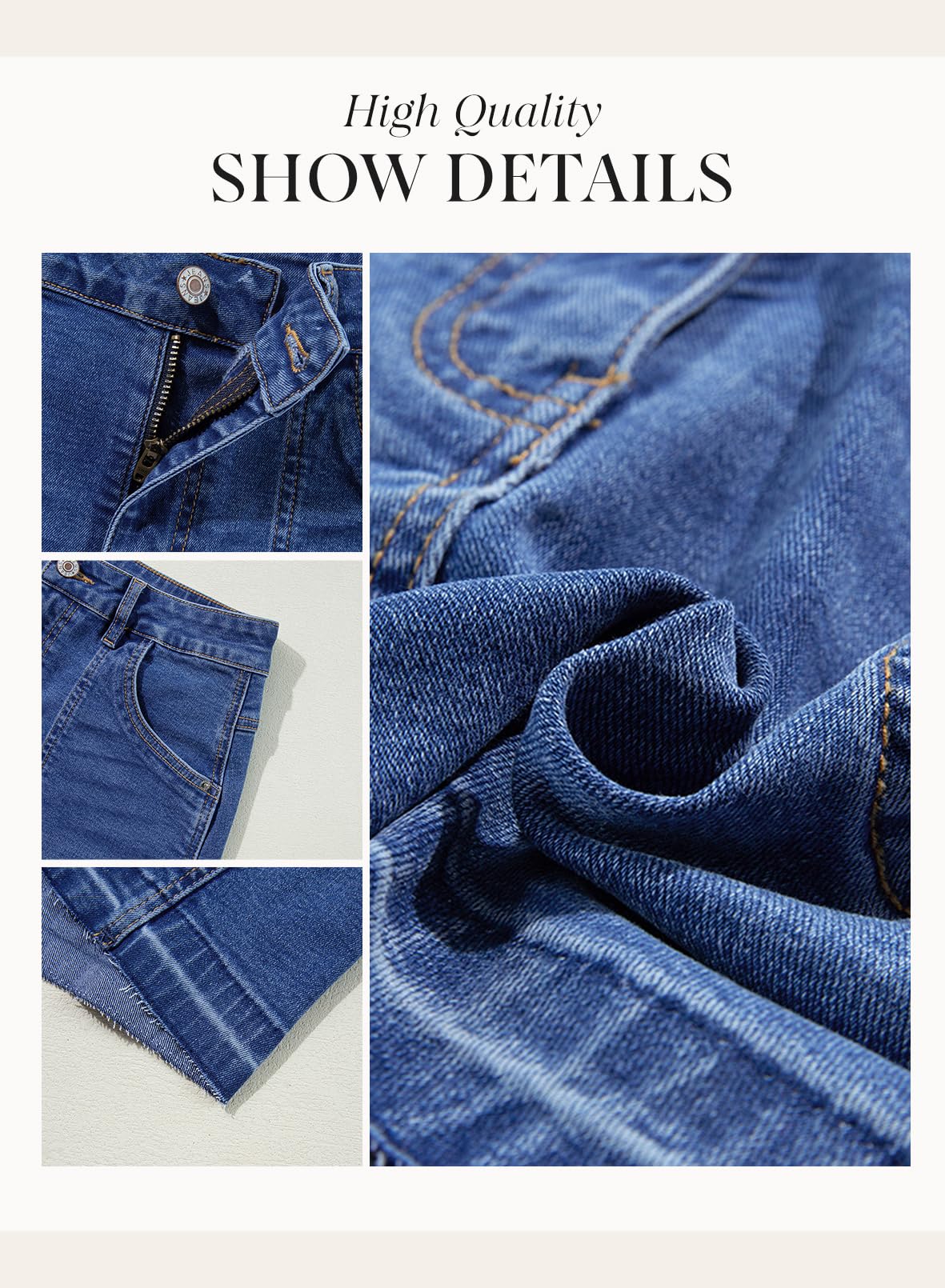 Foto 5 pulgar | Pantalones Cortos Vaqueros Dokotoo Ashleigh Blue De Cintura Alta Para Mujer - Venta Internacional.