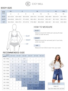 Foto 7 | Pantalones Cortos De Mezclilla Cicy Bell Para Mujer, De Verano, Pierna Ancha, Talle Medio - Venta Internacional.