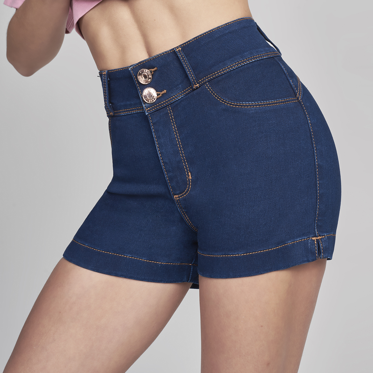 Foto 2 | Short Mujer Push Up Cintura Alta Stretch 6057stob