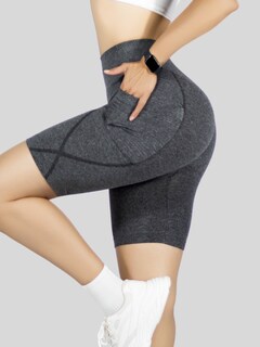 Foto 7 | Set De 2 Short Mujer Shores Deportivo Casual Sh-061-px2 Gris Oscuro X2 Chort Push Up