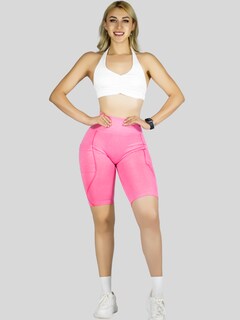Foto 2 | Set De 2 Short Mujer Shores Deportivo Casual Sh-061-px2 Gris Oscuro Y Rosa Chort Push Up