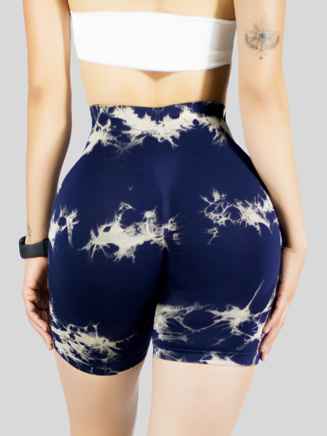 Foto 8 pulgar | Biker Short Mujer Stretch Shore Dama Sh-063 Marino Chores Gym Talle Alto
